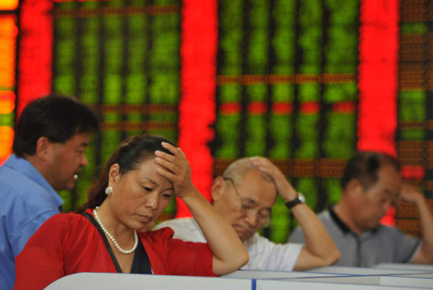 Bolsa de valores de Xangai com nova derrocada