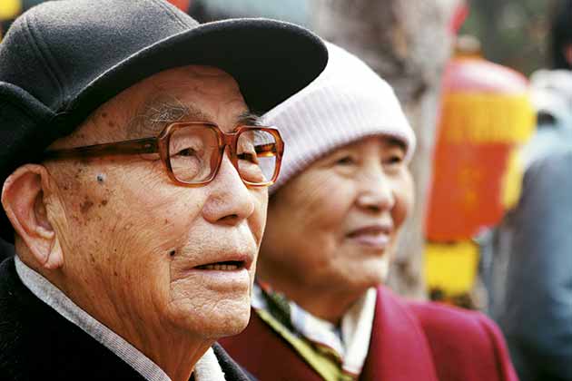 Idosos chineses Viagens