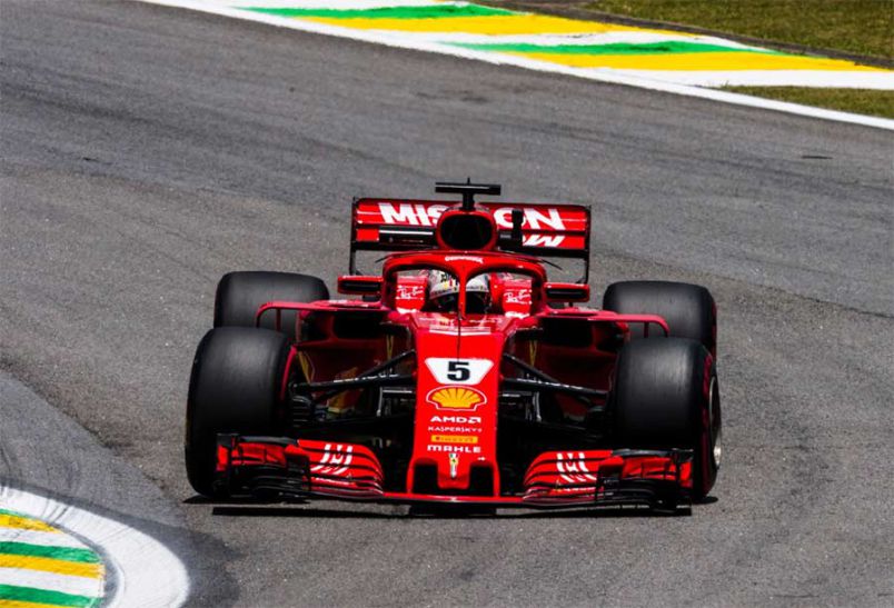 Vettel punido com reprimenda e multa mantém segundo lugar na grelha para GP Brasil