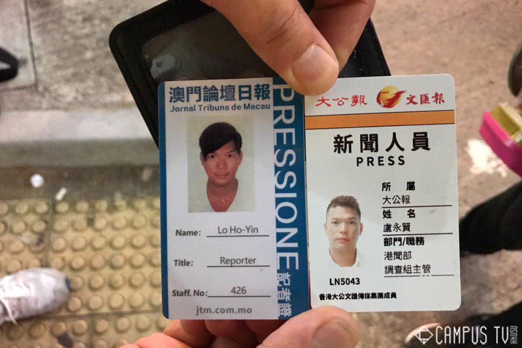 Hong Kong | Jornalista falsifica cartão do JTM para cobrir manifestações