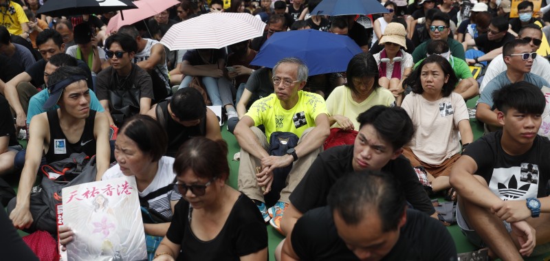 Milhares no parque Vitória para novo protesto em Hong Kong