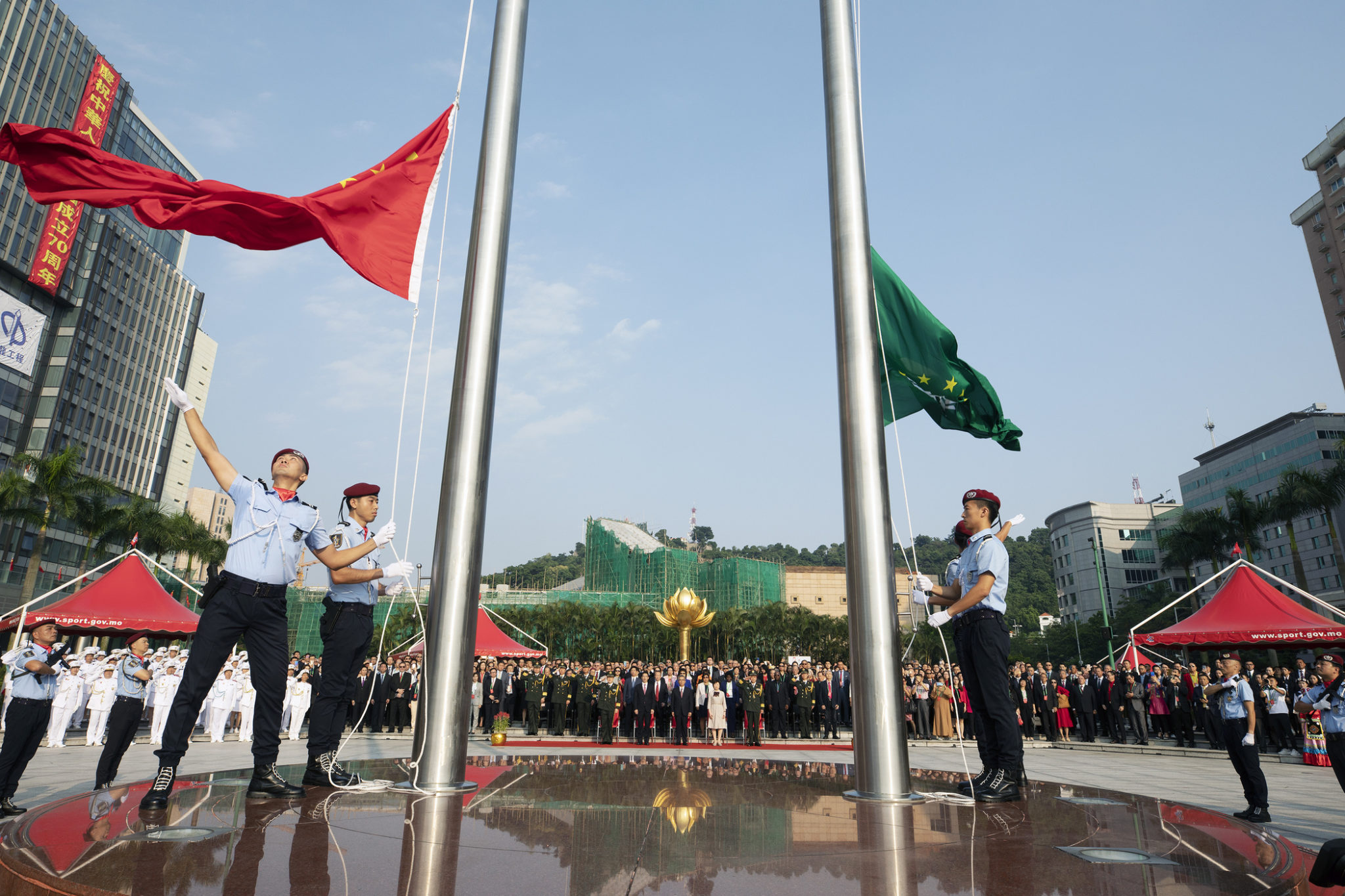 Dia Nacional comemorado em Macau com cerimónia do hastear da bandeira
