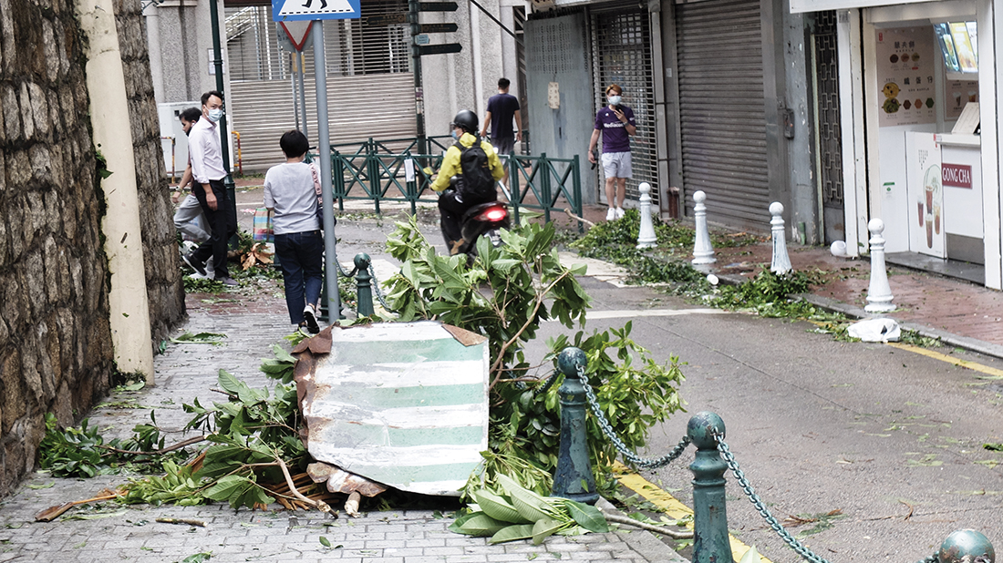 Tufão | Testemunhos apontam para ausência de danos graves