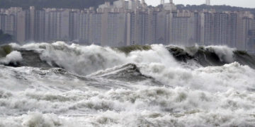 Tufão faz estragos na Coreia do Sul, após causar mais de 20 feridos no Japão