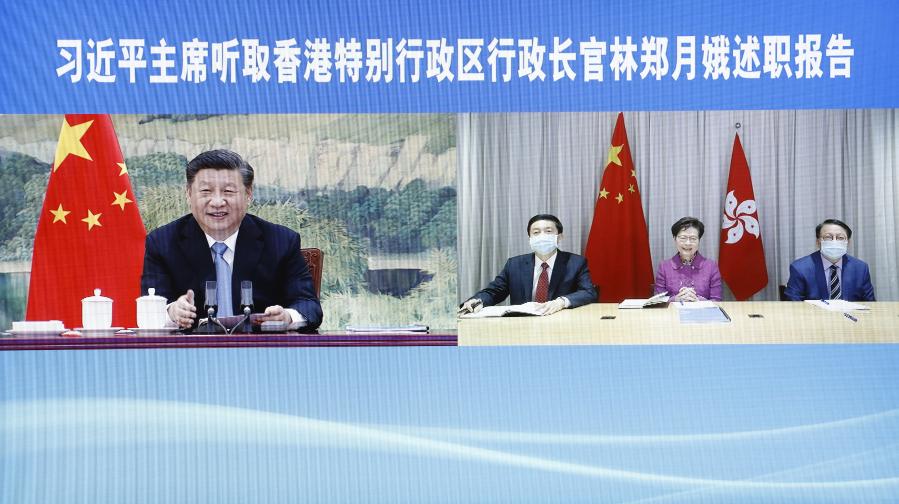 Relatório | Xi Jinping elogiou Carrie Lam por ter “cumprido as suas obrigações”
