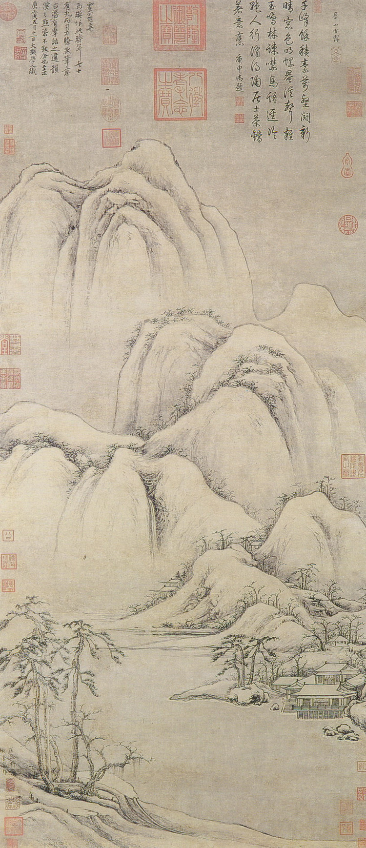 Cao Zhibai – A neve, o céu sombrio e os pinheiros irmãos