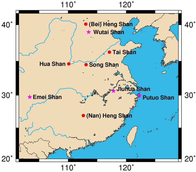 O Grande Canal I | As montanhas Sagradas na China